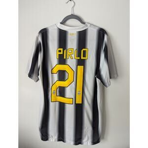 Juventus 2011-2012 Home Andrea Pirlo Jersey Soccer Men Large Authentic Nike Kit